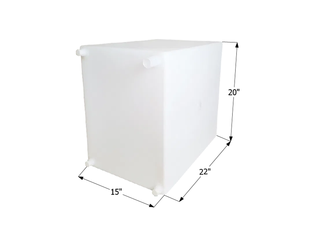 12737 – ICON Fresh Water Tank, 26 Gallon Capacity Roto Molded 22 Inch Width x 15 Inch Length x 20 Inch Height With Th...